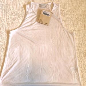Frank and Oak, The Supersoft Tank Top in White. Size small. NWT